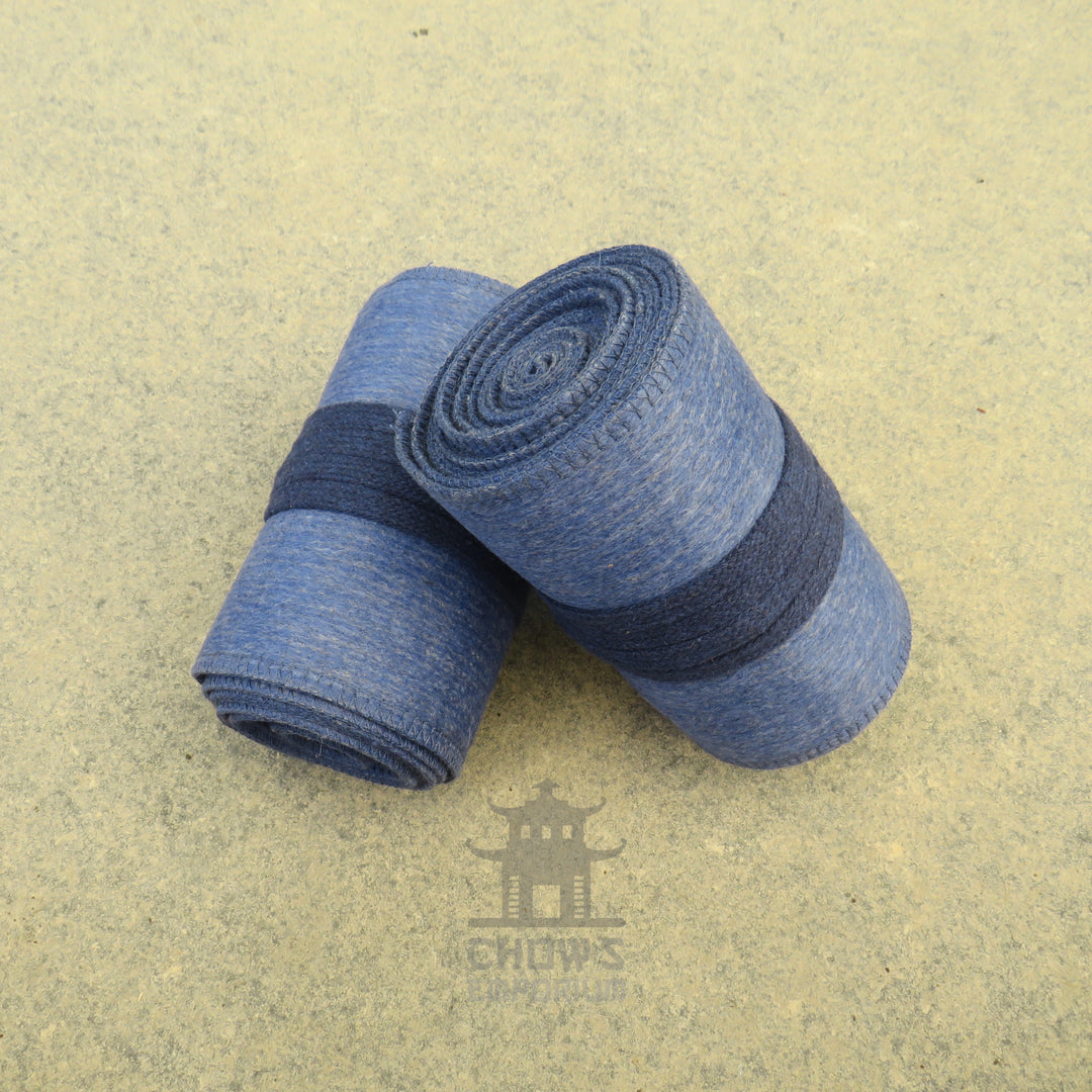 Sky Blue Wool Leg Wraps