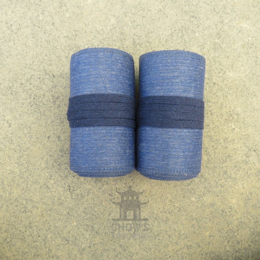 Sky Blue Wool Leg Wraps
