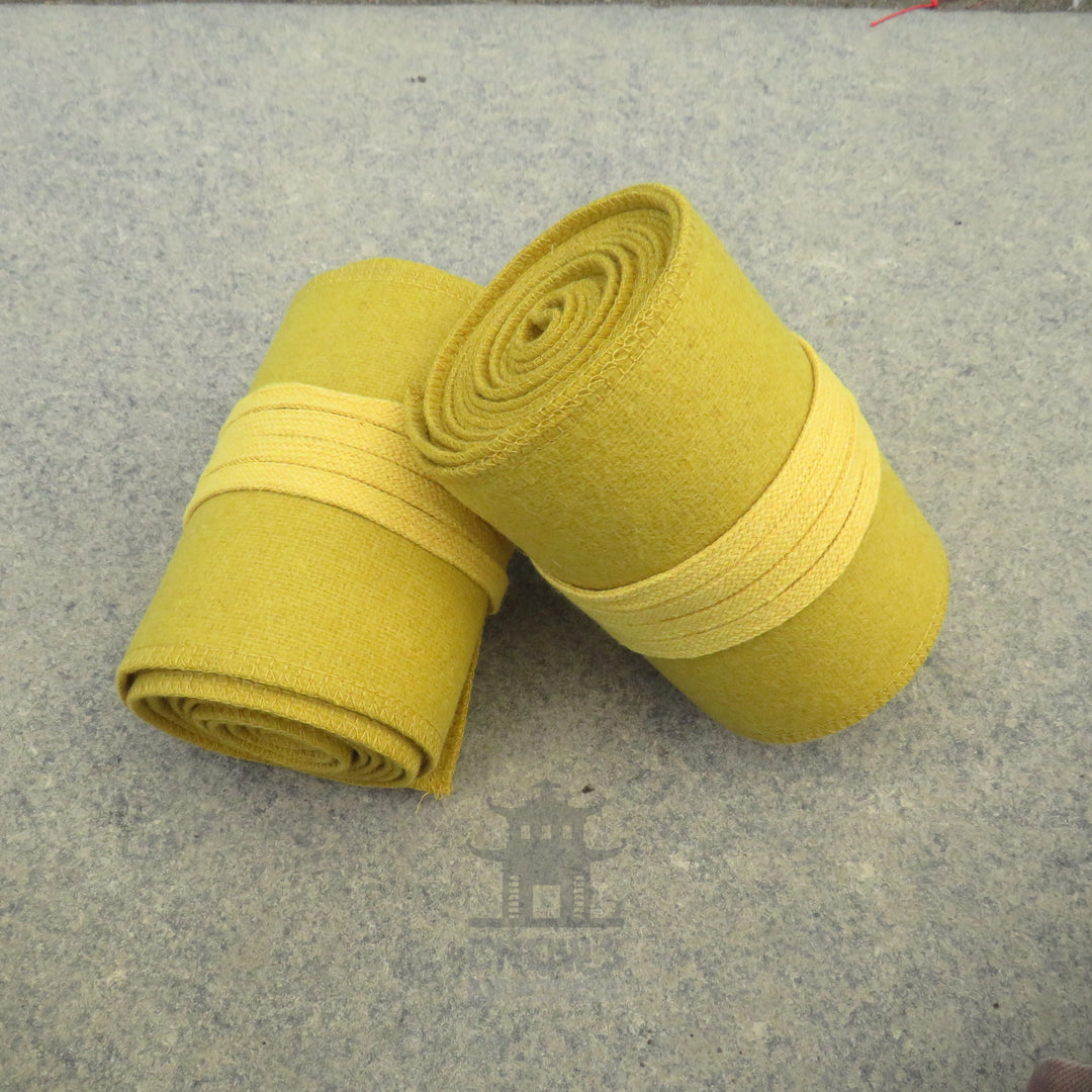 Mustard Wool Leg Wraps