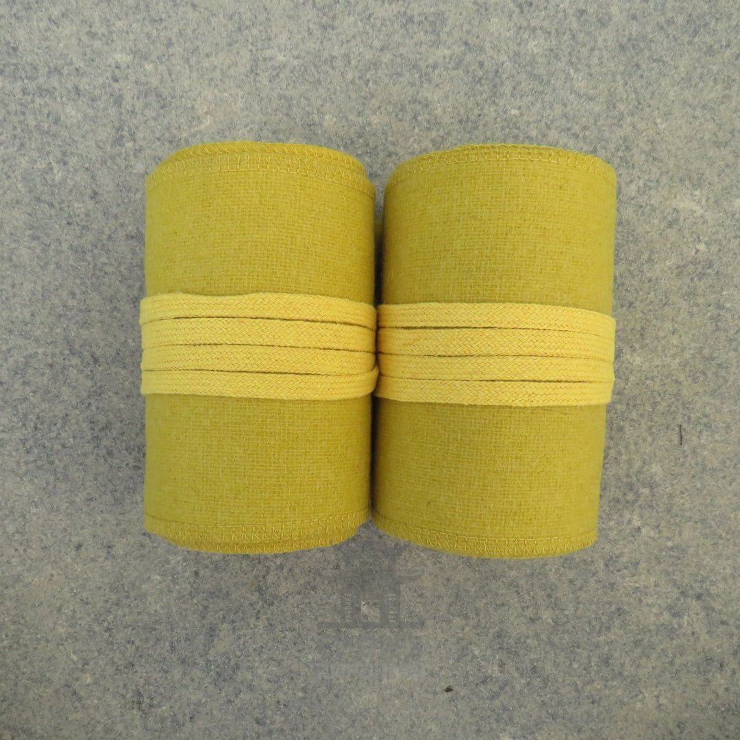 Mustard Wool Leg Wraps