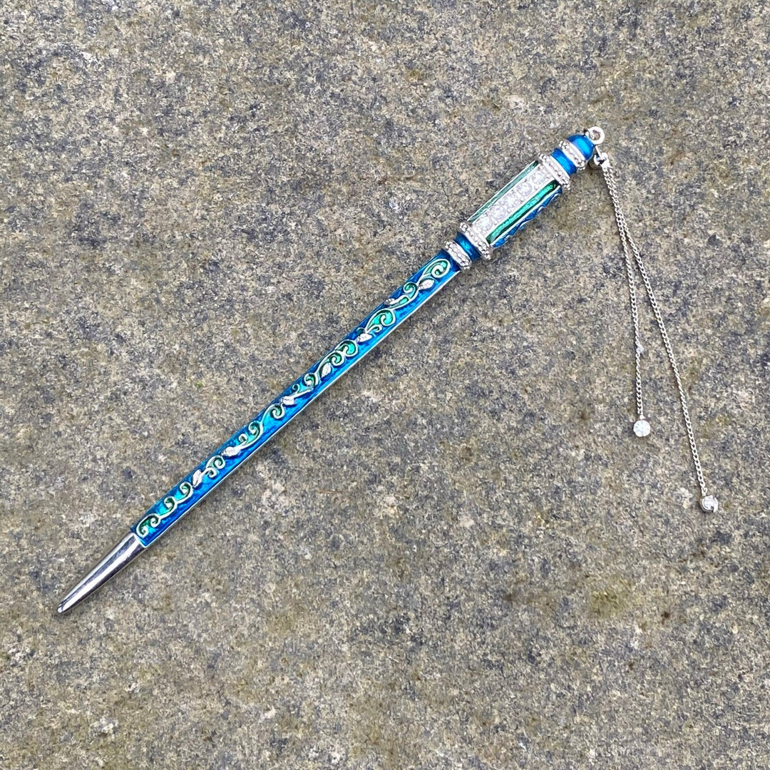 Hairpin (Blue/Green and Silver) for LARP.