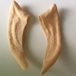 Pointed elf ears prosthetic for LARP and fantasy cosplay.